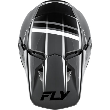 Fly Racing Kinetic Verdict Helmet - Grey / Black / White - 73-8720