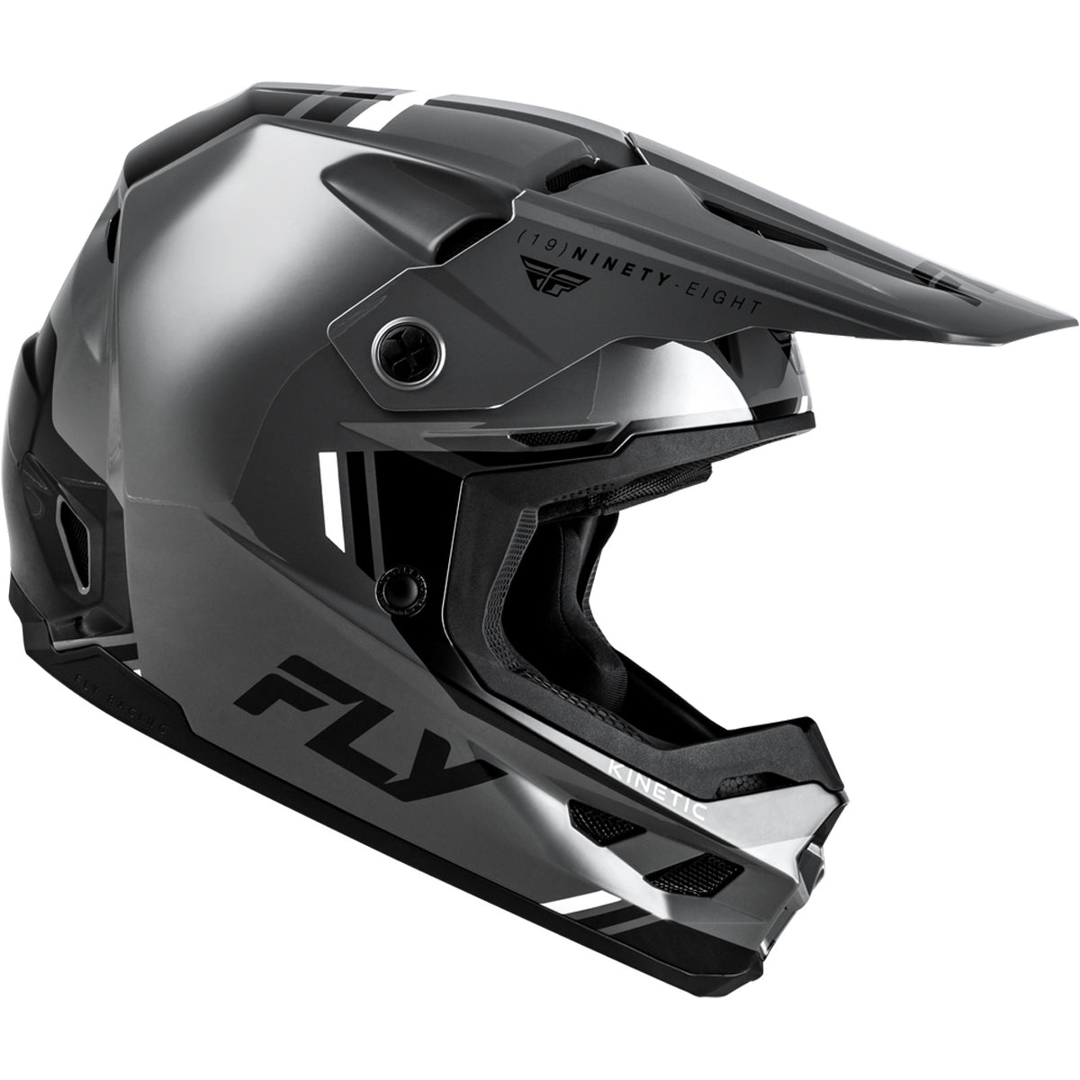 Fly Racing Kinetic Verdict Helmet - Grey / Black / White - 73-8720