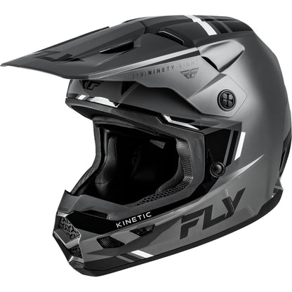 Fly Racing Kinetic Verdict Helmet - Grey / Black / White - 73-8720