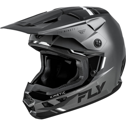 Fly Racing Kinetic Verdict Helmet - Grey / Black / White - 73-8720