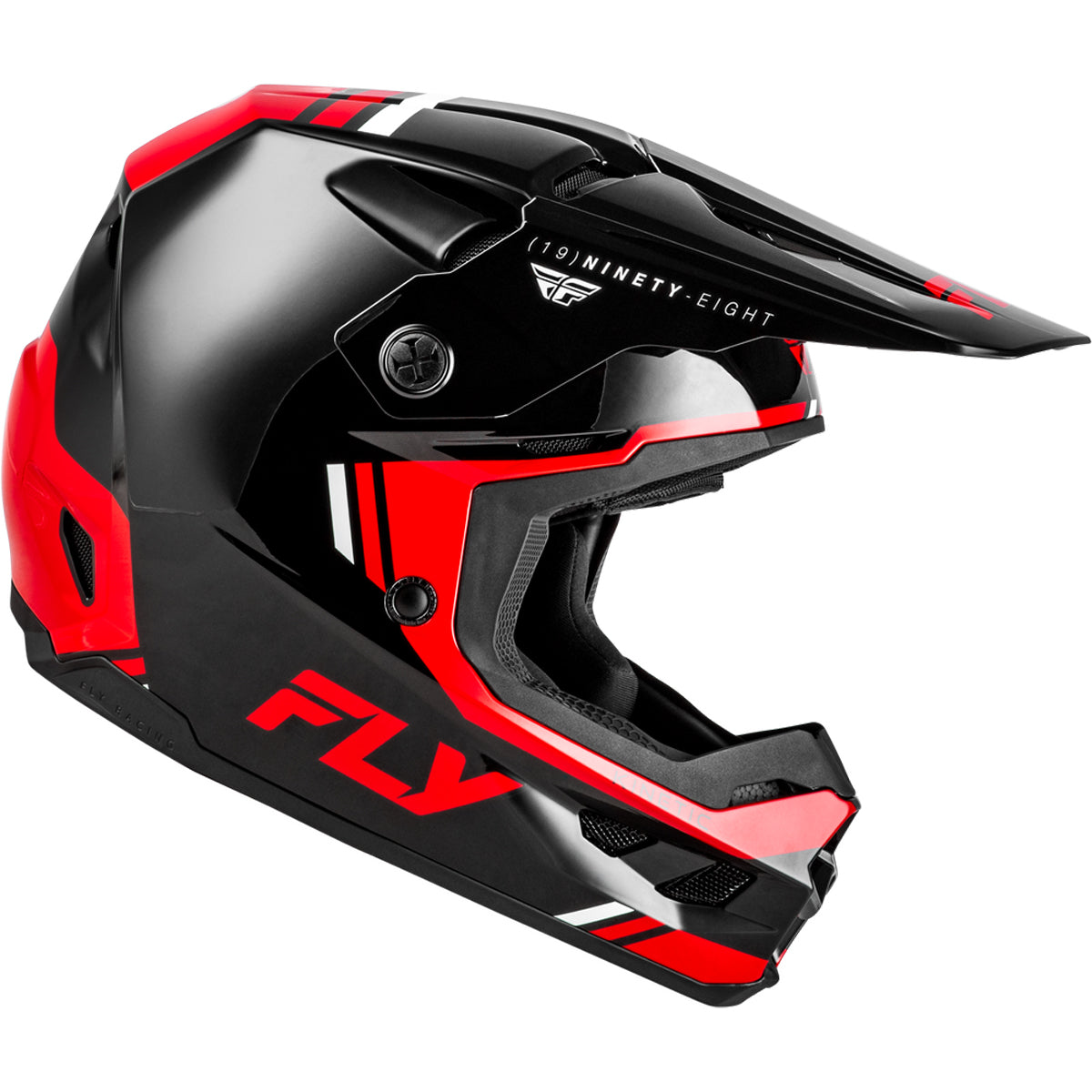 Fly Racing Kinetic Verdict Helmet - Black / Red / White - 73-8721