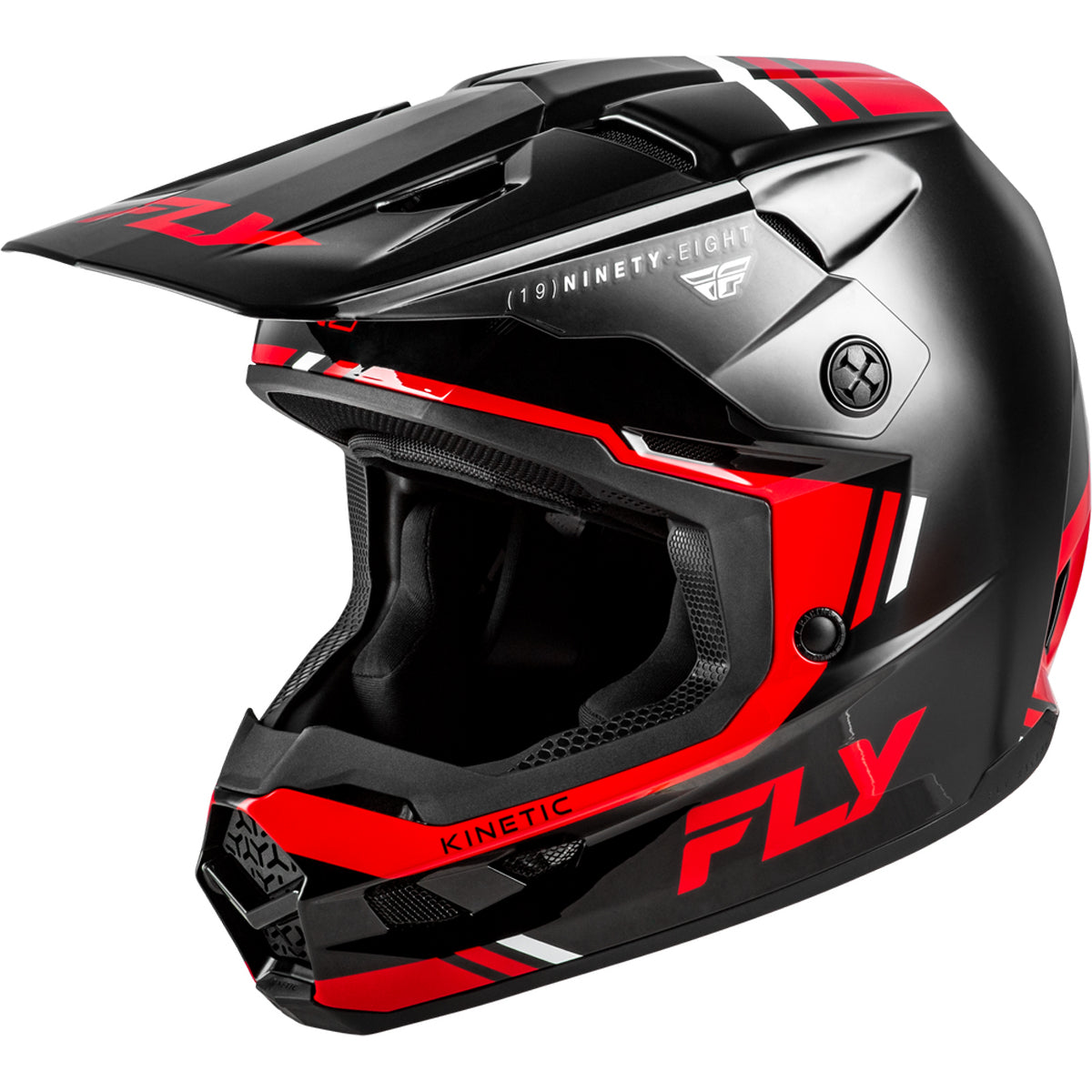 Fly Racing Kinetic Verdict Helmet - Black / Red / White - 73-8721