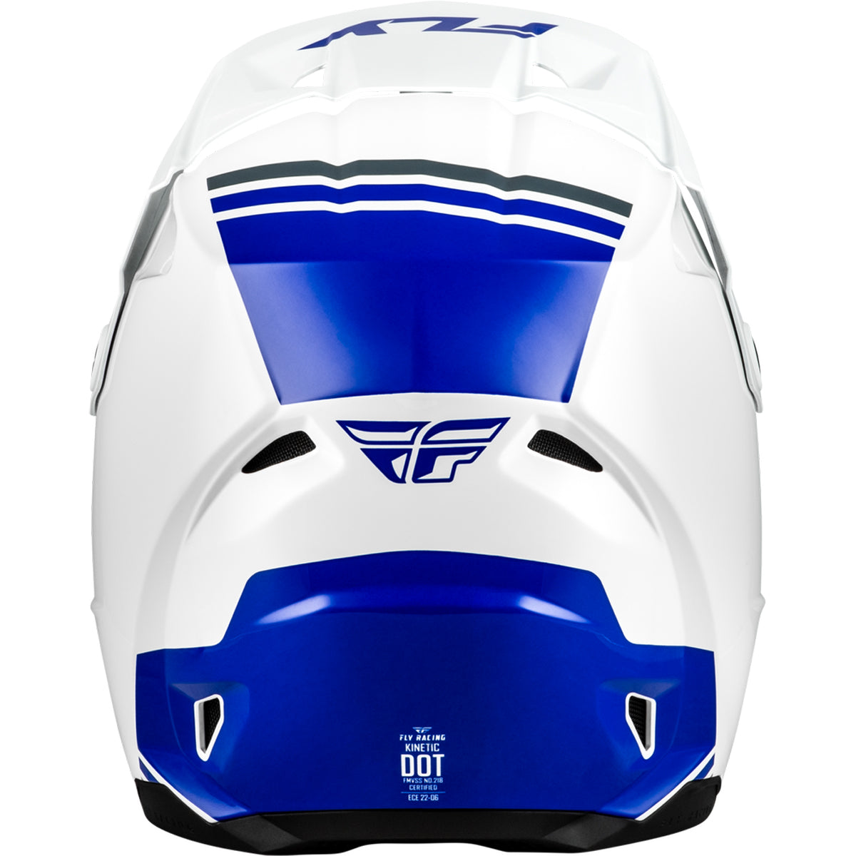 Fly Racing Kinetic Verdict Helmet - White / Blue / Grey – Summit