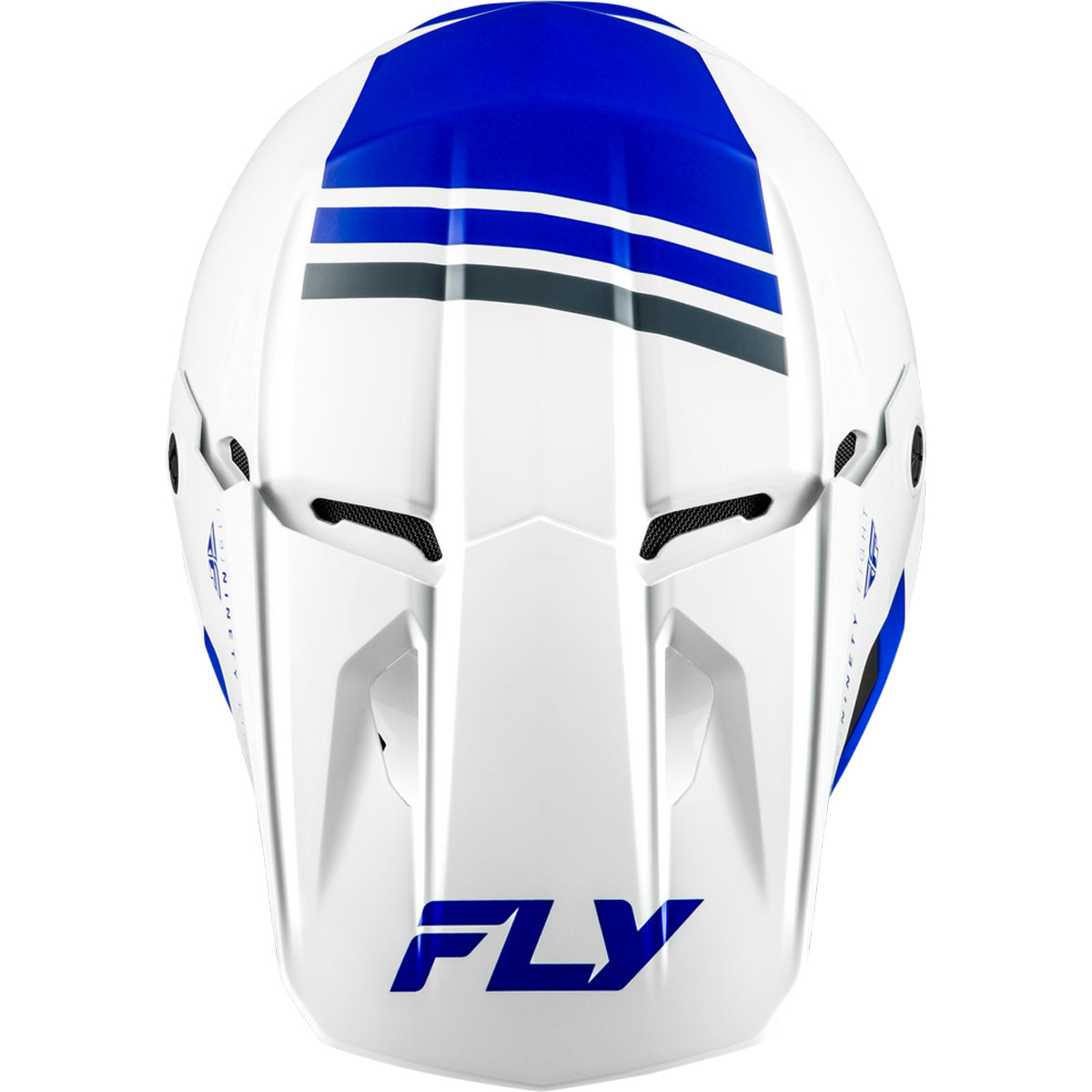 Fly Racing Kinetic Verdict Helmet - White / Blue / Grey – Summit