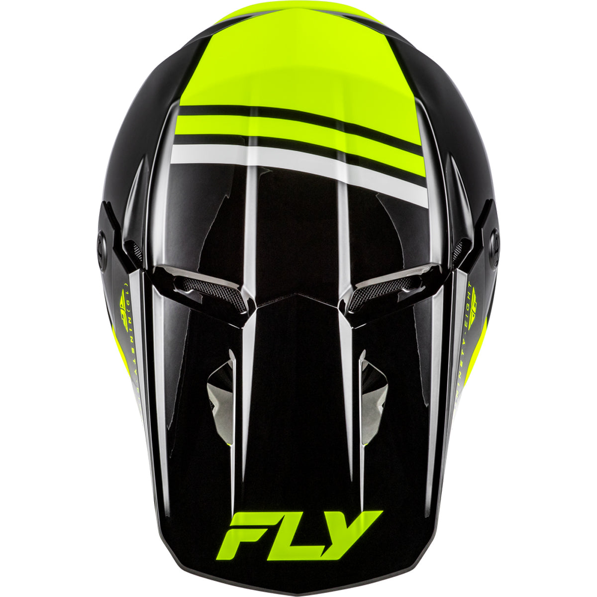 Fly Racing Kinetic Verdict Helmet - Black / Hi-Vis / Grey - 73-8723