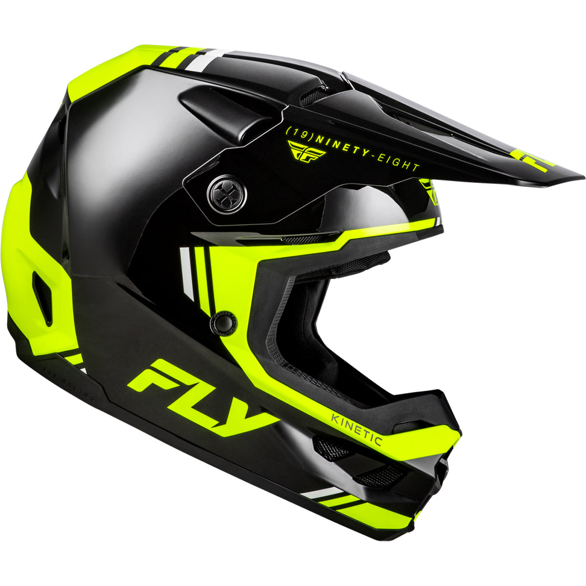 Fly Racing Kinetic Verdict Helmet - Black / Hi-Vis / Grey - 73-8723