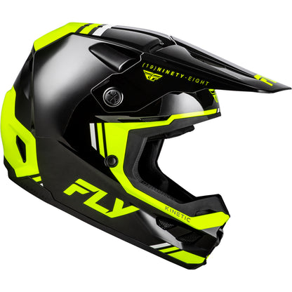 Fly Racing Kinetic Verdict Helmet - Black / Hi-Vis / Grey - 73-8723