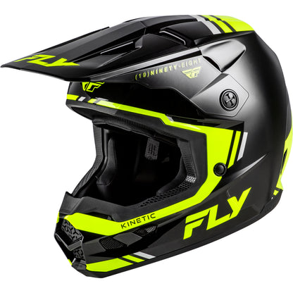 Fly Racing Kinetic Verdict Helmet - Black / Hi-Vis / Grey - 73-8723