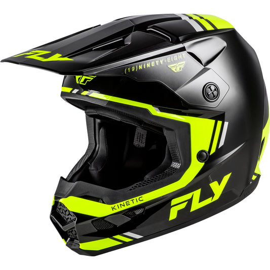 Fly Racing Kinetic Verdict Helmet - Black / Hi-Vis / Grey - 73-8723