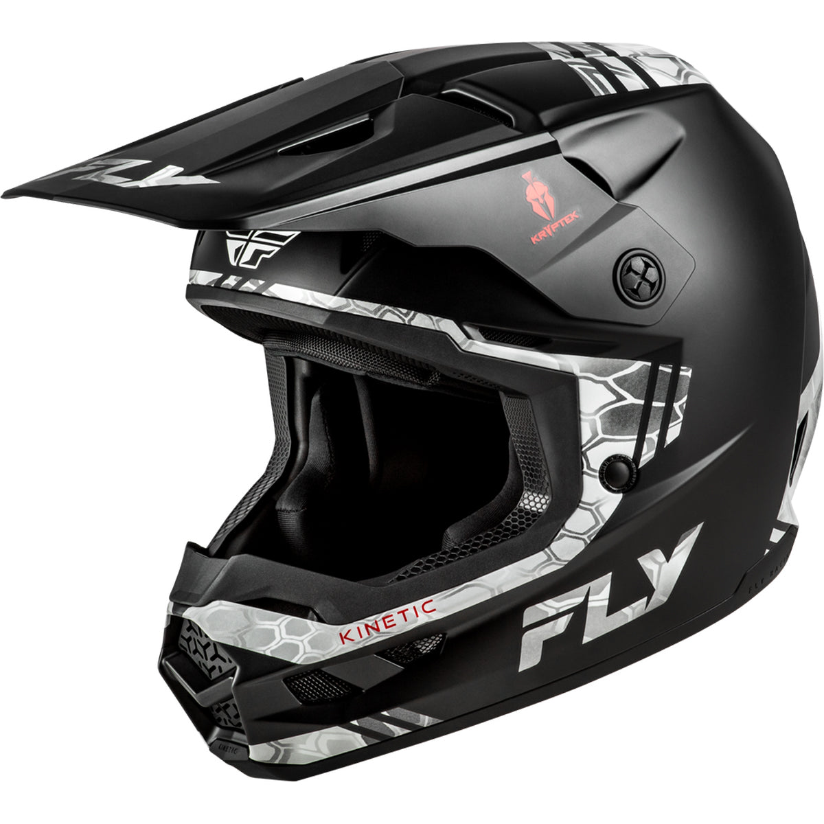 Fly Racing Kinetic Verdict Kryptek Helmet - Black / Grey - 73-8728