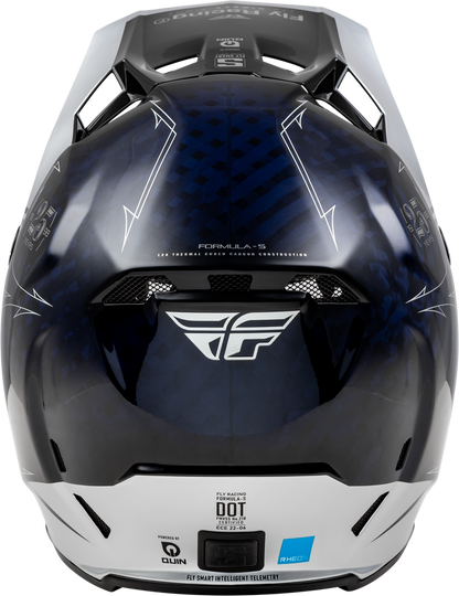 Fly Racing Formula S Carbon Legacy Helmet (2024) - 73-4448 - Dark Blue Carbon/Silver