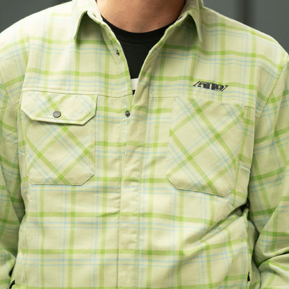 509 Flannel Shacket - F09017600 - Chlorophyll
