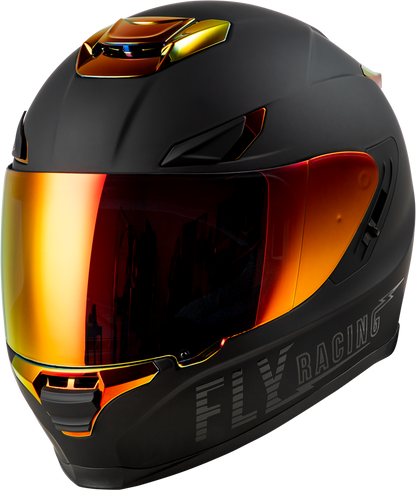 Fly Racing Sentinel Recon Helmet - Matte Black/Fire Chrome - 73-8427 -