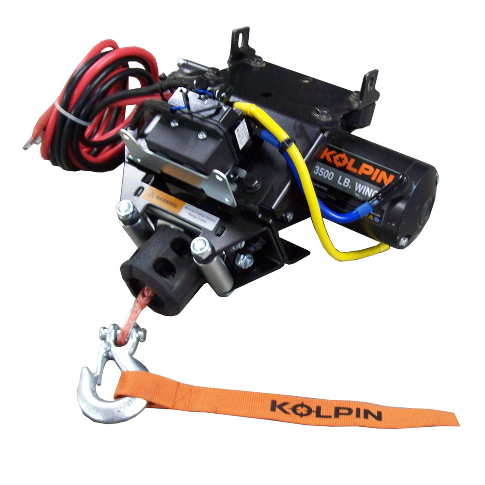 Kolpin Quick Mount 3500lb Synthetic Rope Winch Polaris Ranger - 63-630250