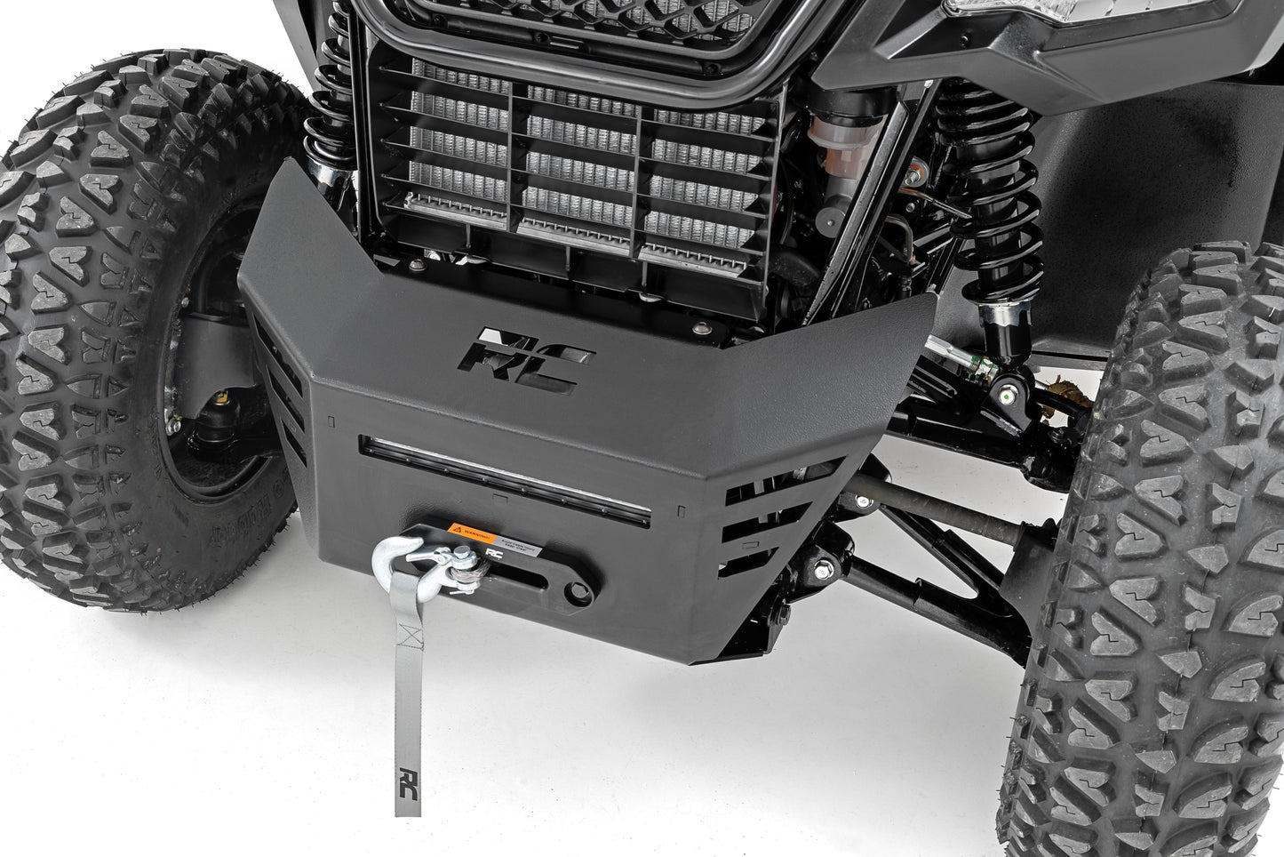 Rough Country Winch Bumper with Integrated 10" LED Light Bar for Honda Pioneer 520