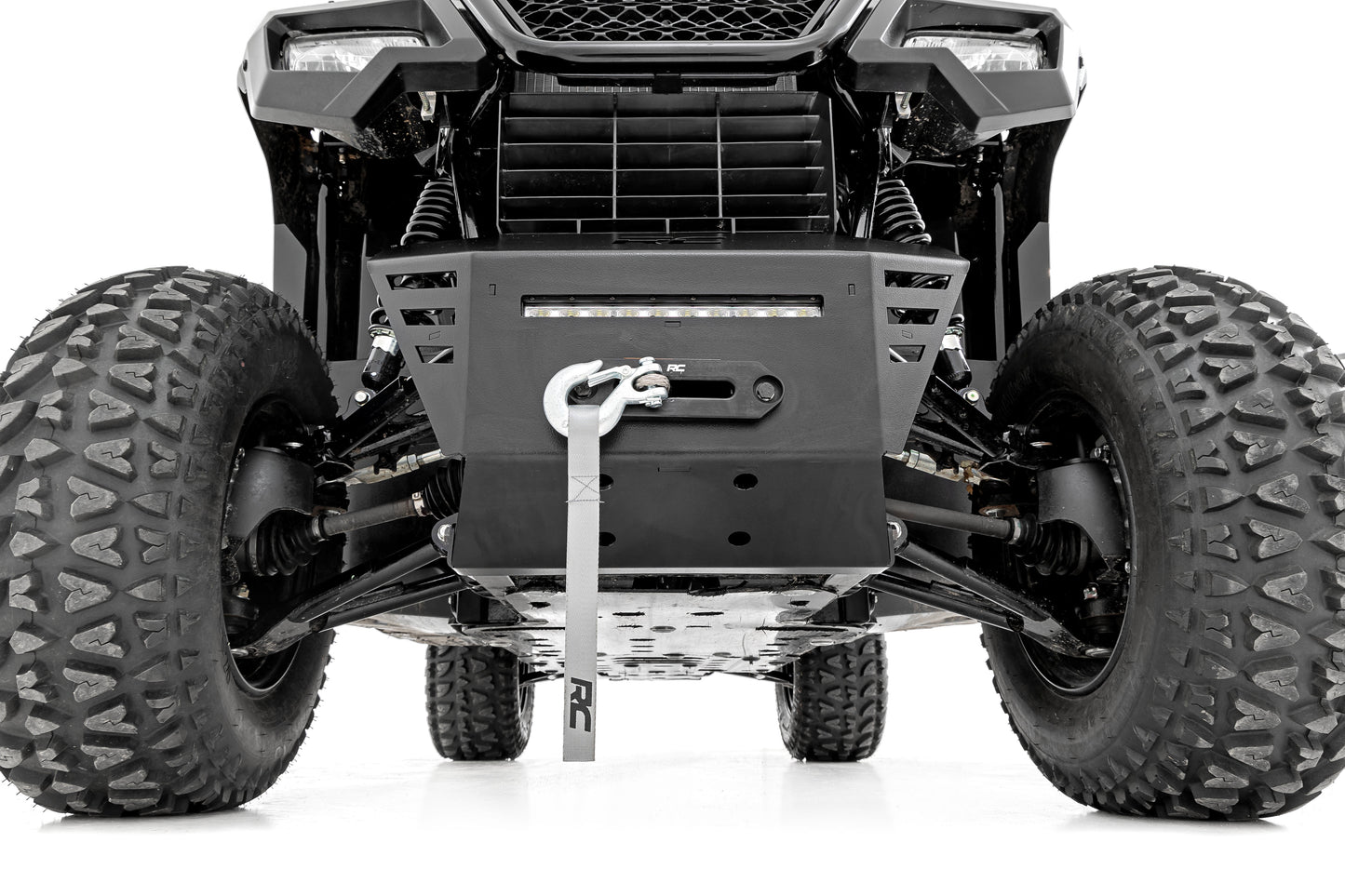 Rough Country Winch Bumper with Integrated 10" LED Light Bar for Honda Pioneer 520