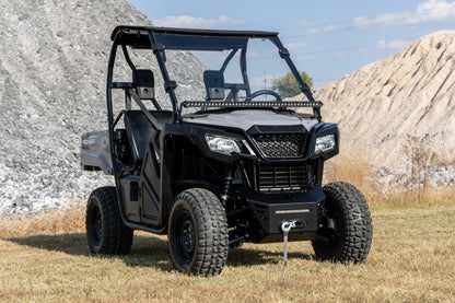 Rough Country Winch Bumper with Integrated 10" LED Light Bar for Honda Pioneer 520