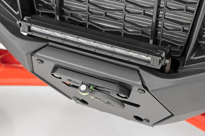 Rough Country Winch Mount with 10" Integrated LED Light Bar for Polaris RZR Pro R