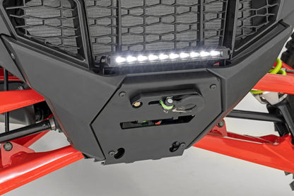 Rough Country Winch Mount with 10" Integrated LED Light Bar for Polaris RZR Pro R