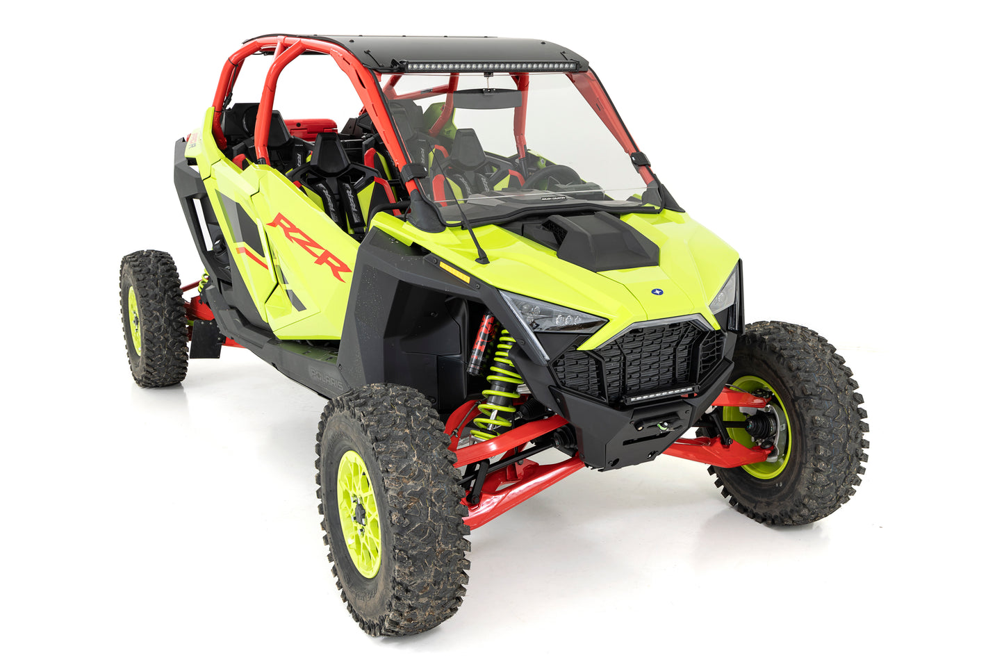 Rough Country Winch Mount with 10" Integrated LED Light Bar for Polaris RZR Pro R