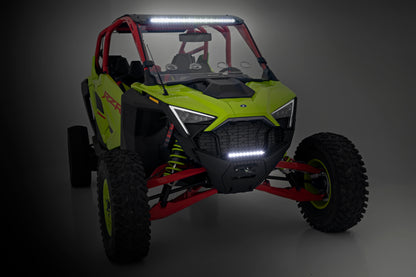 Rough Country Winch Mount with 10" Integrated LED Light Bar for Polaris RZR Pro R
