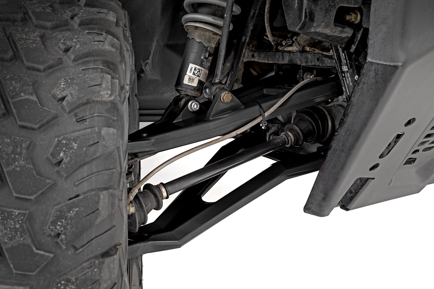 Rough Country Black Aluminum High Clearance +2" Forward Control Arms for 2018-20 Polaris Ranger 1000XP