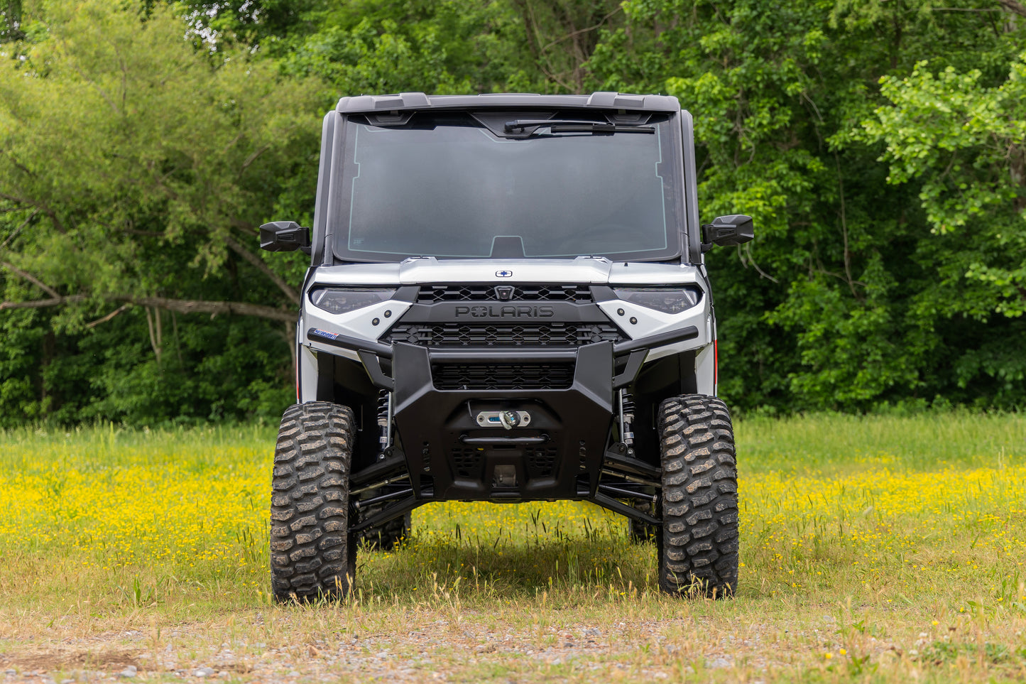 Rough Country Black Aluminum High Clearance +2" Forward Control Arms for 2021-26 Polaris Ranger 1000XP