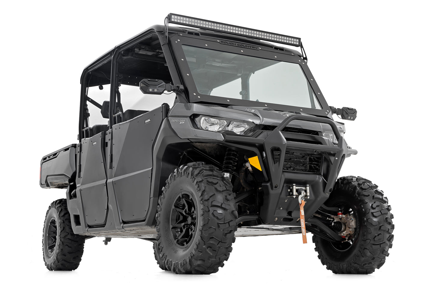 Rough Country Black Aluminum High Clearance +2" Forward Control Arms for Can-Am Defender HD 5/HD 8/HD 9/HD 10