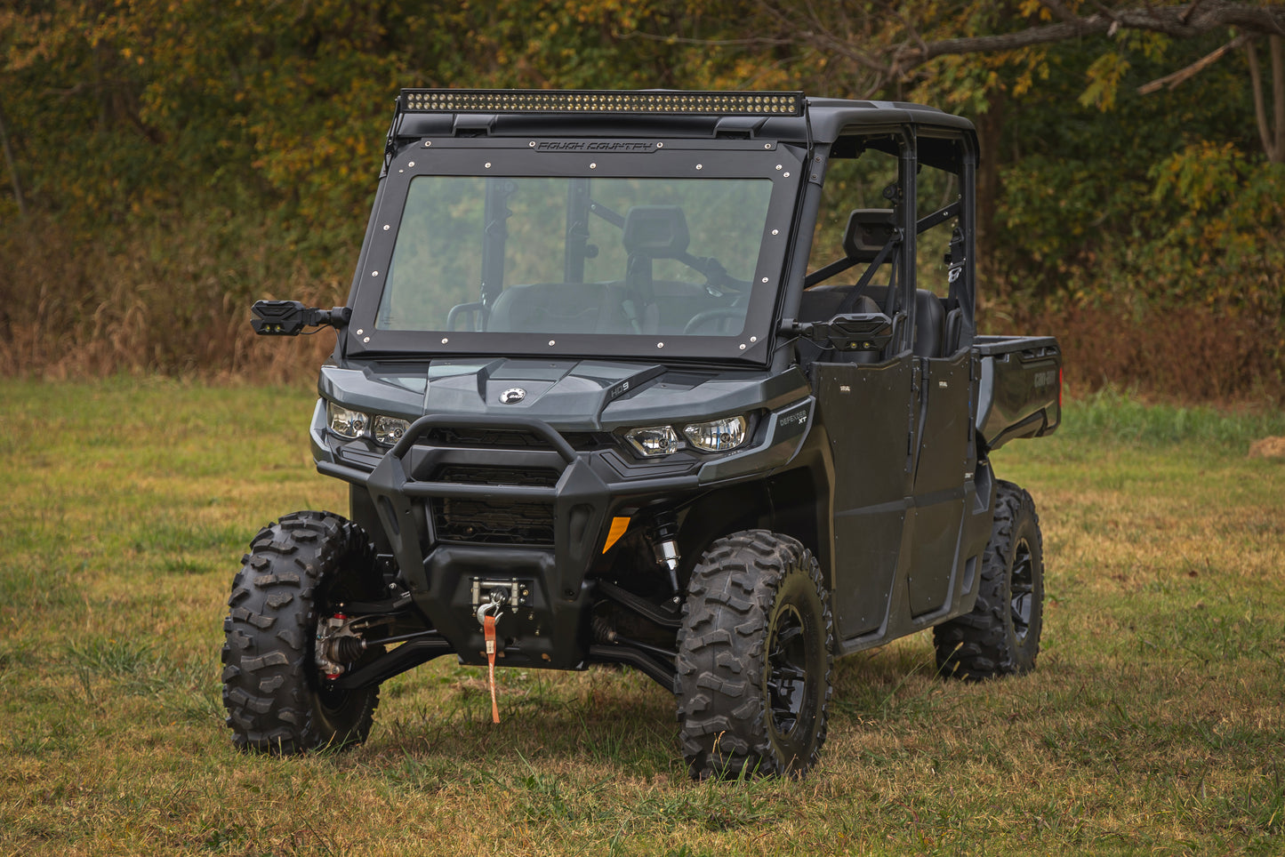 Rough Country Black Aluminum High Clearance +2" Forward Control Arms for Can-Am Defender HD 5/HD 8/HD 9/HD 10