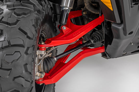 Rough Country Red Aluminum High Clearance +2" Forward Control Arms for Can-Am Defender HD 5/HD 8/HD 9/HD 10