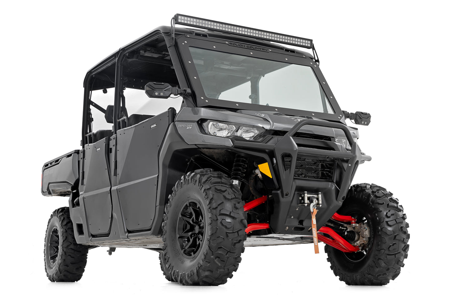 Rough Country Red Aluminum High Clearance +2" Forward Control Arms for Can-Am Defender HD 5/HD 8/HD 9/HD 10