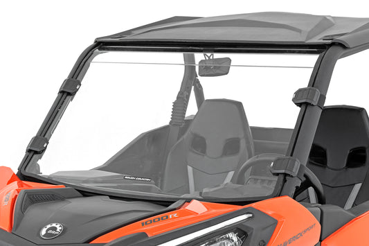 Rough Country Full Windshield - Scratch Resistant - for Can-Am Maverick Sport 1000R