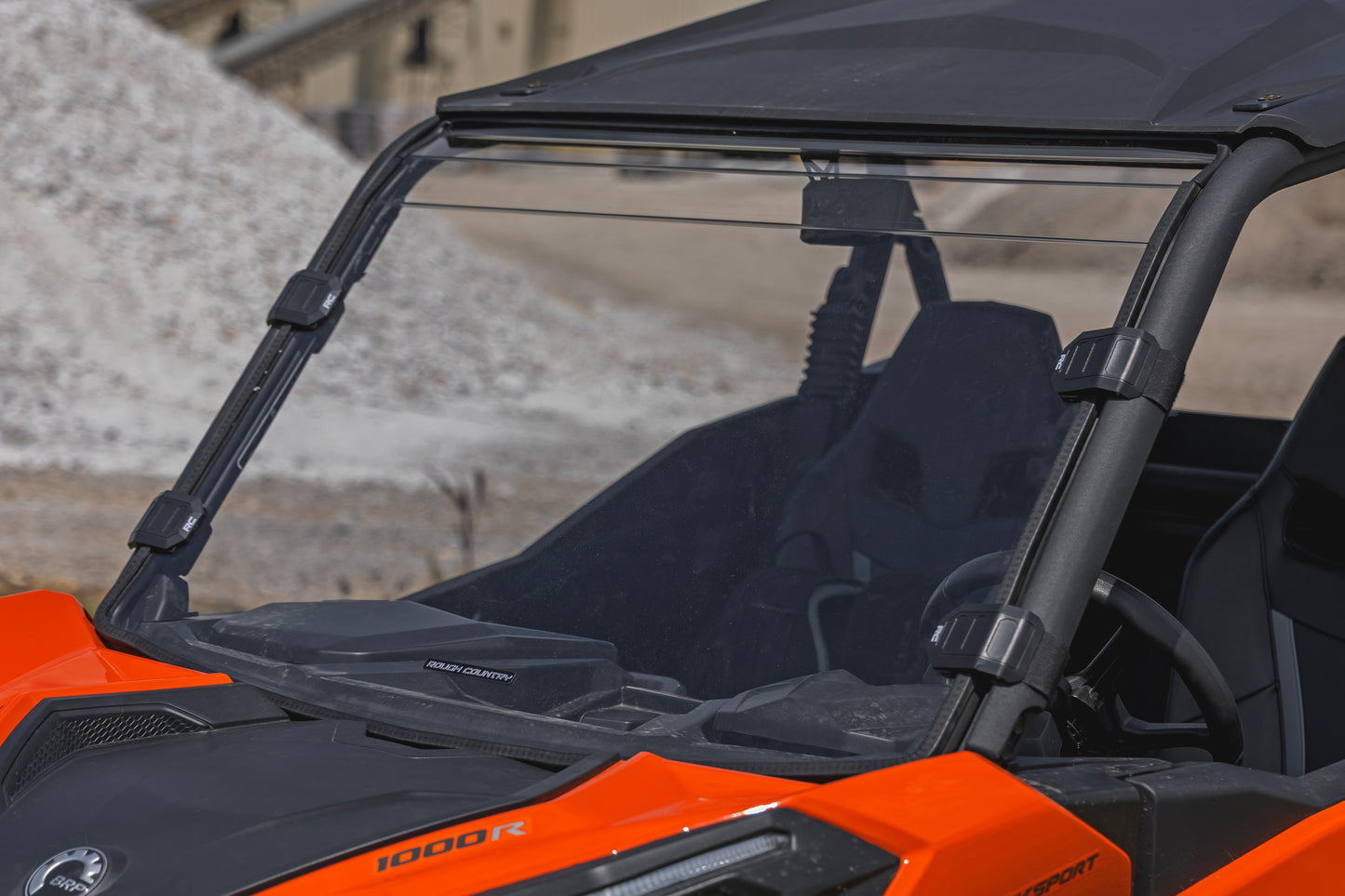 Rough Country Full Windshield - Scratch Resistant - for Can-Am Maverick Sport 1000R