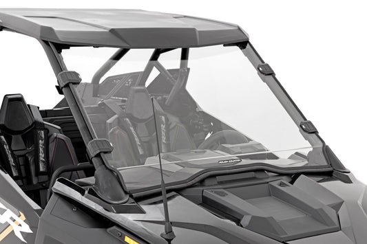 Rough Country Full Windshield - Scratch Resistant - for Polaris RZR Pro/Turbo R with Factory Poly Sport Roof