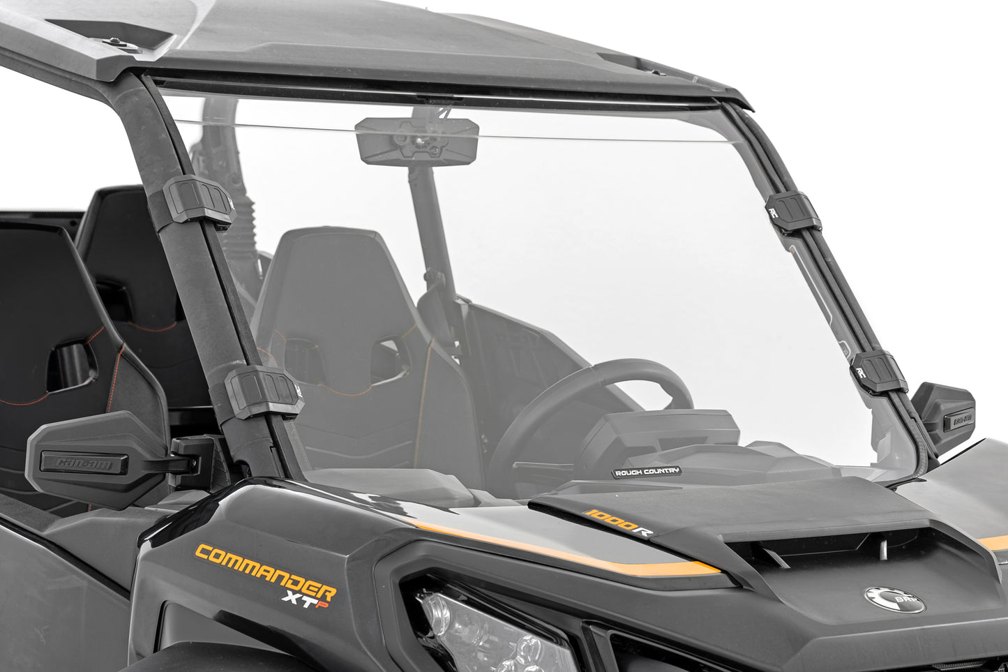 Rough Country Full Windshield - Scratch Resistant - for Can-Am Commander 1000R