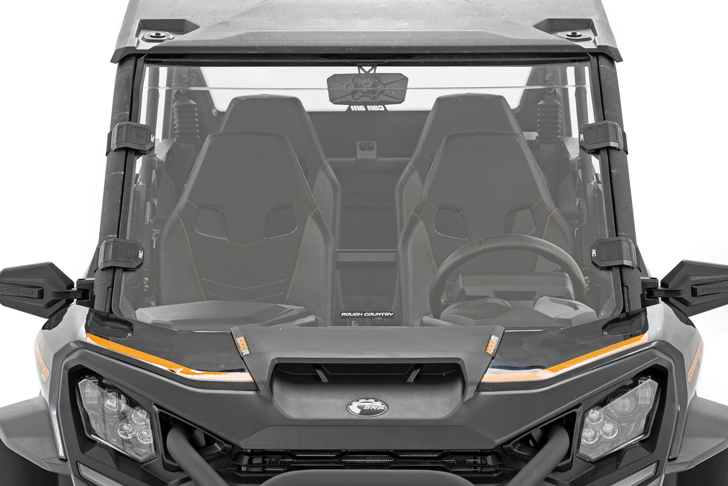 Rough Country Full Windshield - Scratch Resistant - for Can-Am Commander 1000R