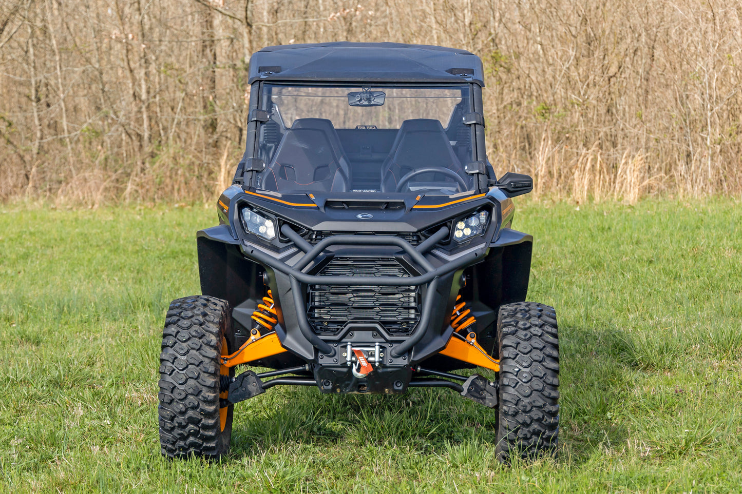 Rough Country Full Windshield - Scratch Resistant - for Can-Am Commander 1000R