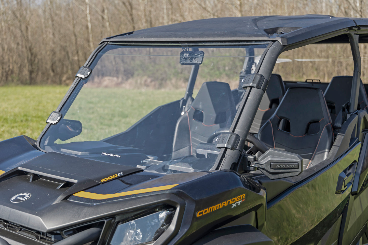 Rough Country Full Windshield - Scratch Resistant - for Can-Am Commander 1000R