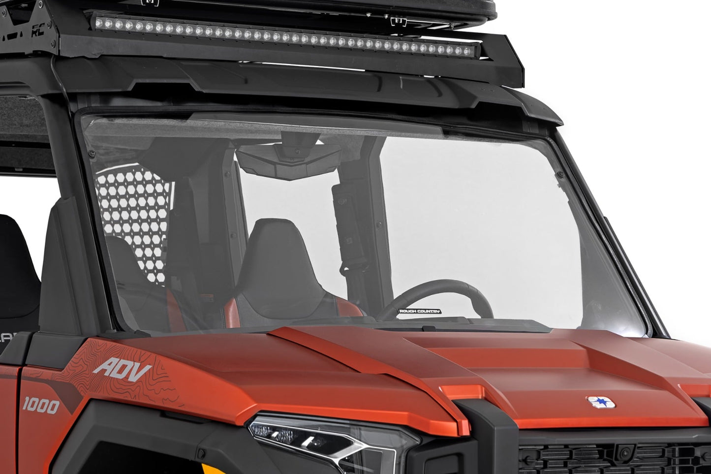 Rough Country Full Windshield - Scratch Resistant - for Polaris Xpedition