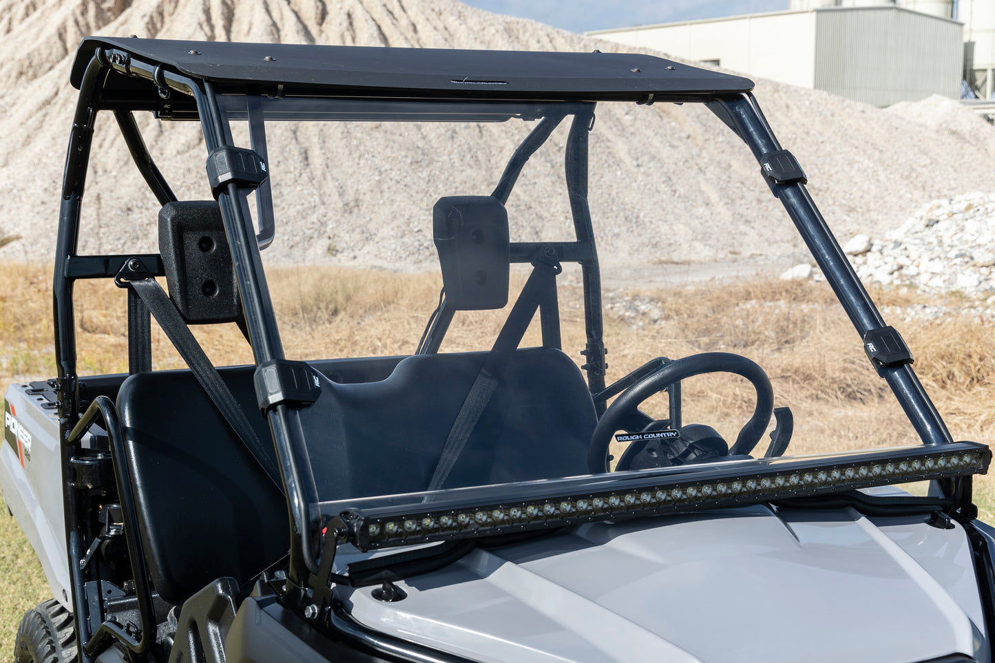 Rough Country Full Windshield - Scratch Resistant - for Honda Pioneer 520