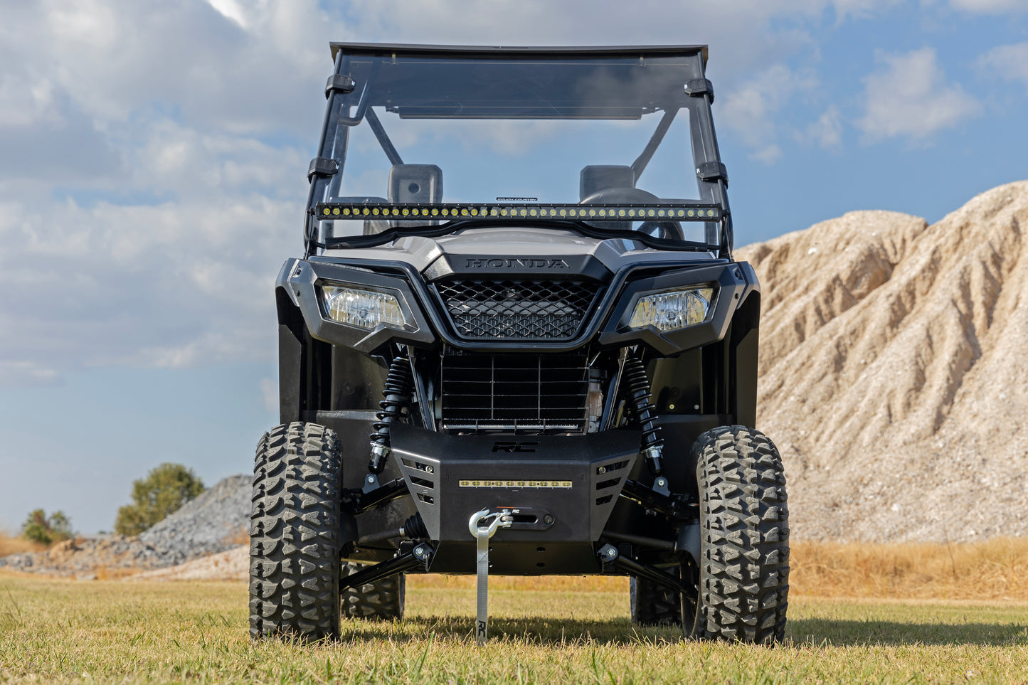 Rough Country Full Windshield - Scratch Resistant - for Honda Pioneer 520