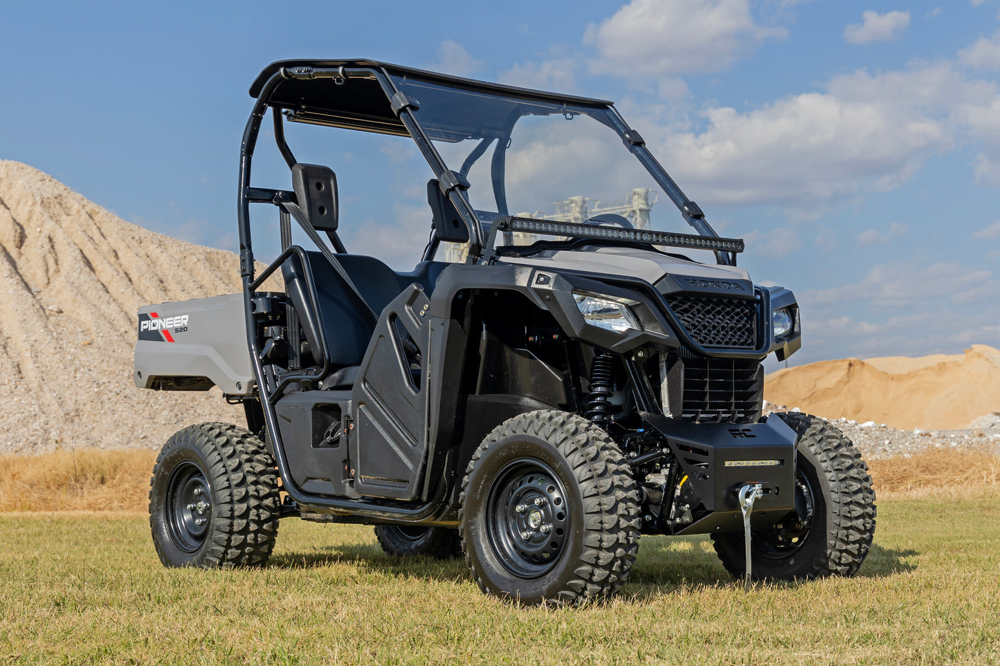 Rough Country Full Windshield - Scratch Resistant - for Honda Pioneer 520