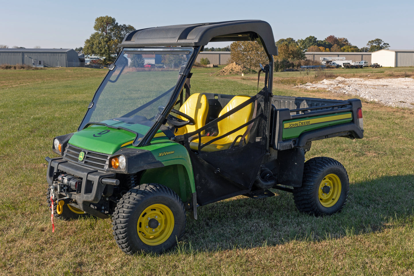 Rough Country Full Windshield - Scratch Resistant - for Select John Deere Gator Models