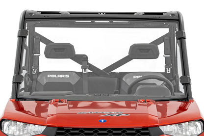 Rough Country Full Windshield - Scratch Resistant - for Polaris Ranger 1000/Ranger XP 900/1000