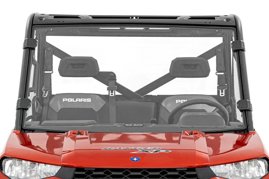 Rough Country Full Windshield - Scratch Resistant - for Polaris Ranger 1000/Ranger XP 900/1000