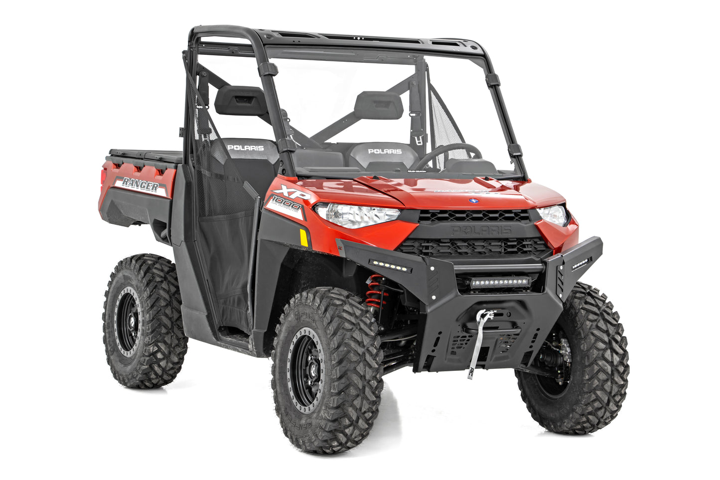 Rough Country Full Windshield - Scratch Resistant - for Polaris Ranger 1000/Ranger XP 900/1000