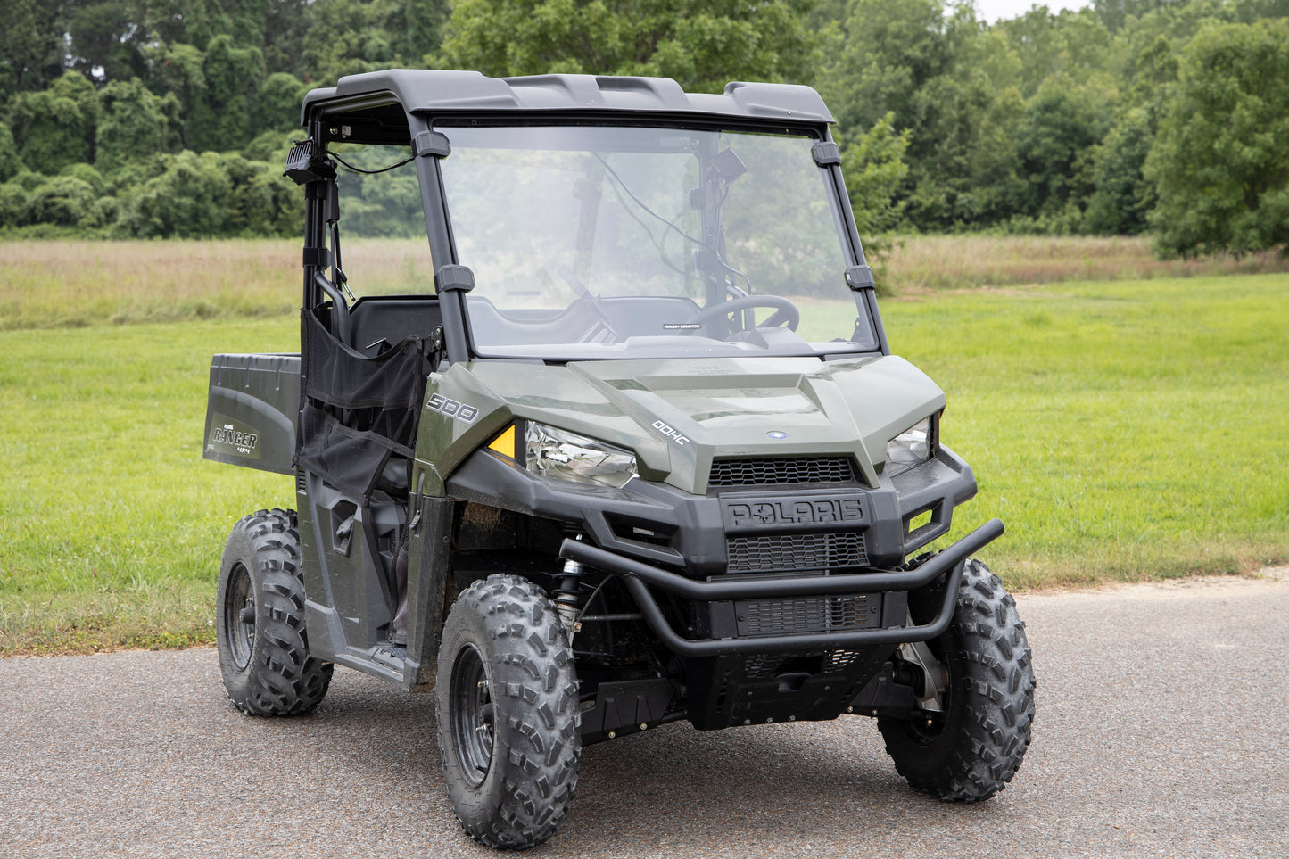 Rough Country Full Windshield - Scratch Resistant - for Polaris Ranger 500/Ranger 800 Mid-Size Models