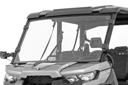Rough Country Full Windshield - Scratch Resistant - for Can-Am Defender HD 8/HD 9/HD 10