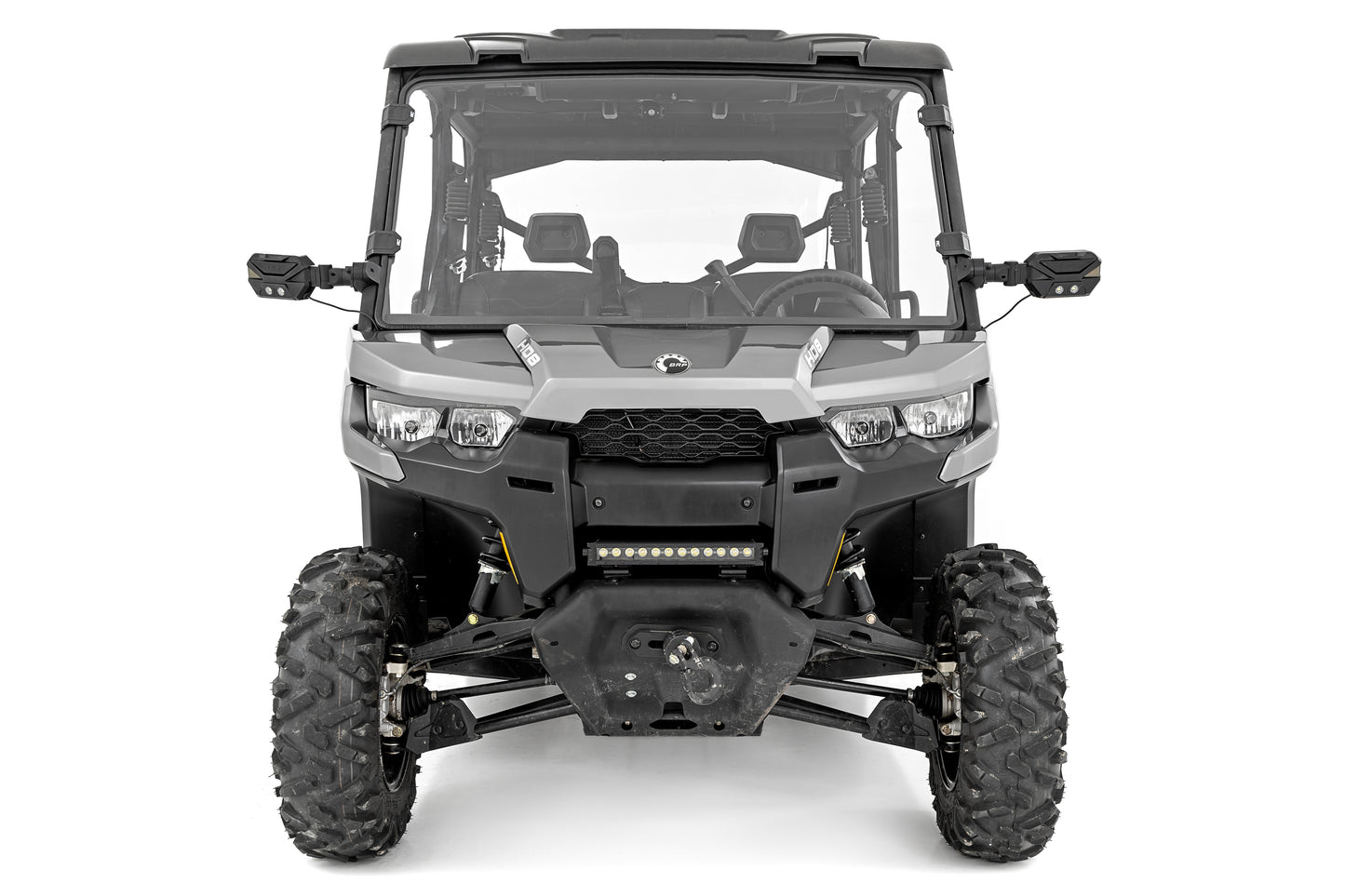 Rough Country Full Windshield - Scratch Resistant - for Can-Am Defender HD 8/HD 9/HD 10