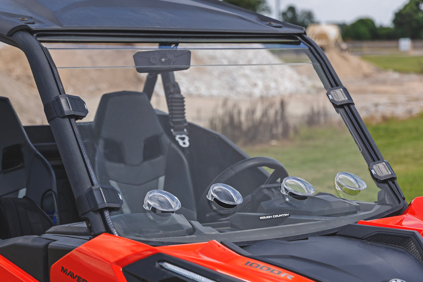 Rough Country Full Windshield - Vented - for Can-Am Maverick Sport 1000R
